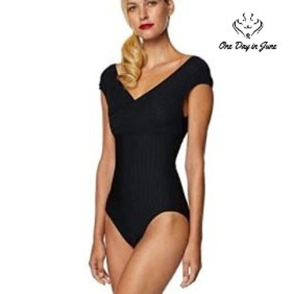 Tahari Other - Tahari Wrap Front One Piece Swimsuit Size S